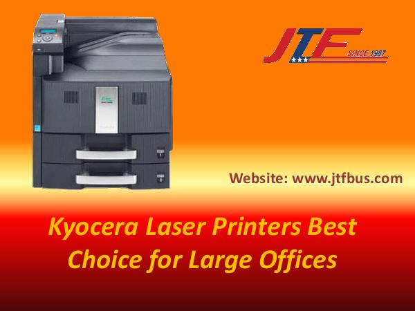 Kyocera Laser Printers Best Choice for Large Offices