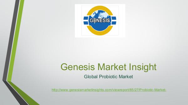 Genesis market Insights | Market Research probiotic