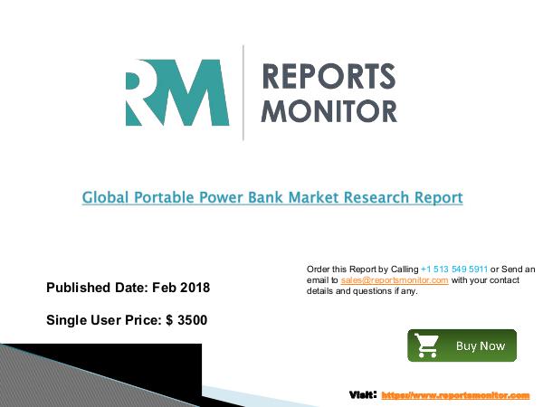 Global Portable Power Bank Market Professional Sur