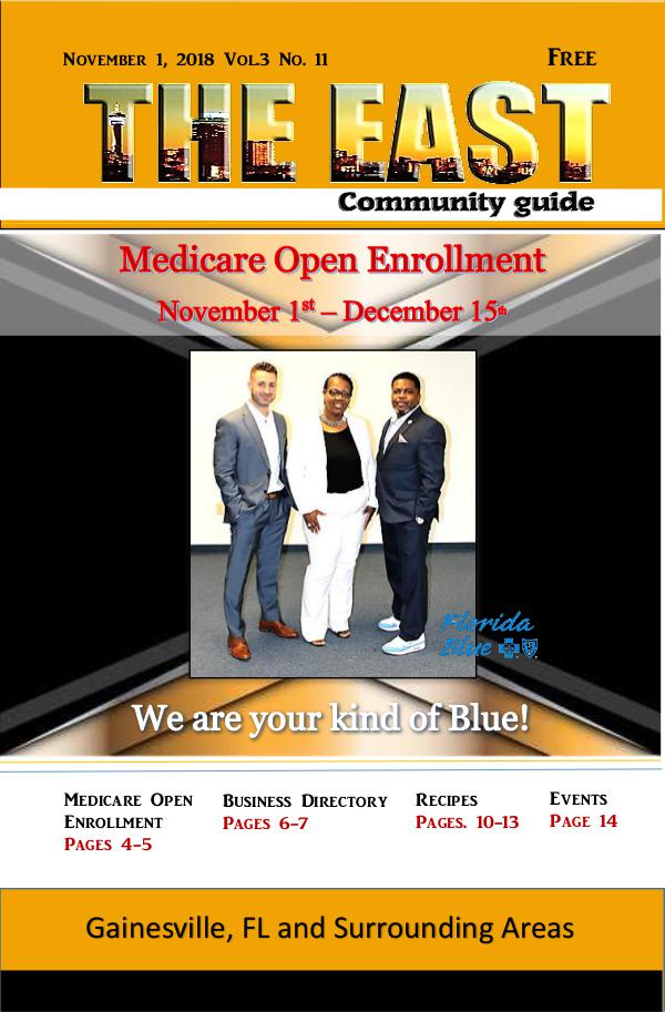 The East Community Guide - Gainesville, FL November 2018 The East