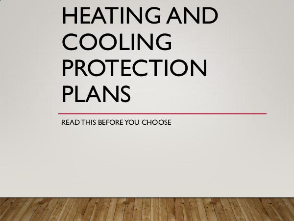 Smart Home Solutions Heating and Cooling Protection Plans - Read This B