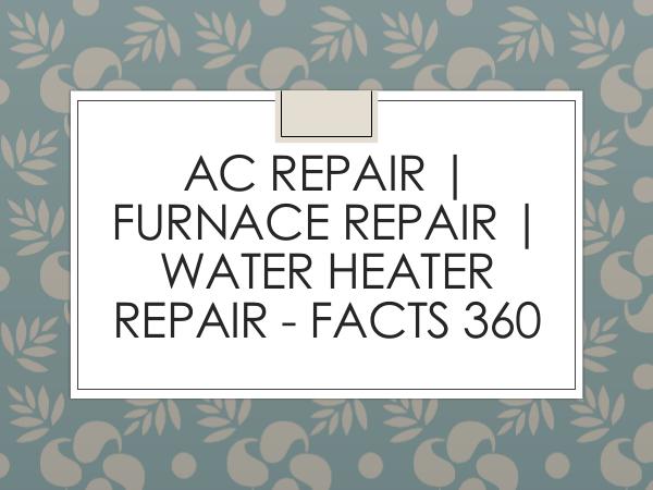 AC Repair | Furnace Repair | Water Heater Repair
