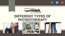 Different Types of Physical Therapy – Back on Track