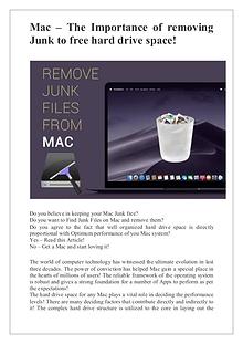 Removing Junk Files from Mac is now a piece of cake!
