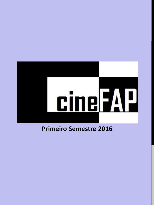 Catálogo Cine FAP Primeiro Semestre de 2016