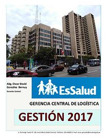REVISTA GESTIÓN 2017 GERENCIA CENTRAL DE LOGISTICA