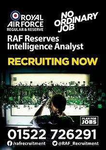RAF Reserves Intelligence Analyst