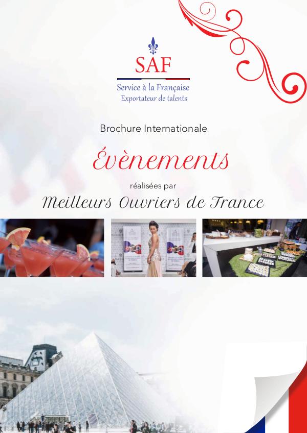 Service à la Française International Brochure Brochure SAF Events FR