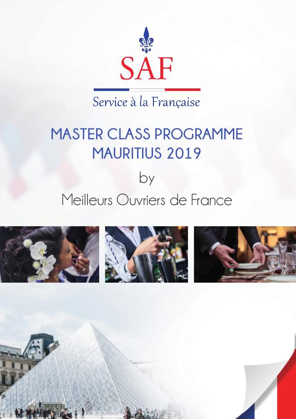 Service à la Française International Brochure Programmation SERVICE A LA FRANCAISE 2019