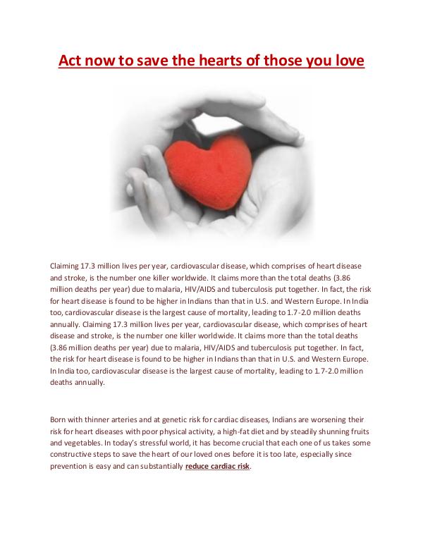 Cardiologist Indore Act now to save the hearts of those you love