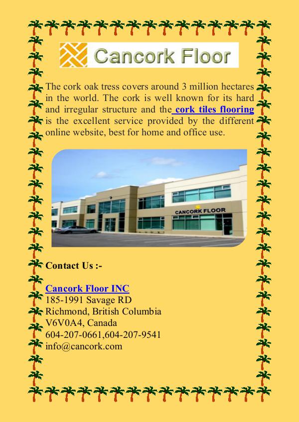 Find the Direct distributor of Cork Floor Tiles Find the Direct distributor of Cork Floor Tiles