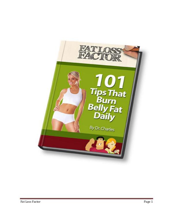 Fat Loss Factor Review PDF eBook Book Free