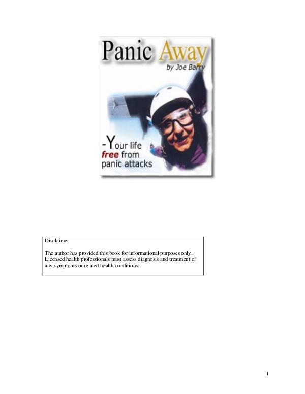 Get Panic Away Review PDF eBook Book Free Download