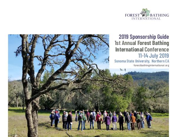 Forest Bathing International Conference Sponsorship Agreement 2019 Conference Brochure