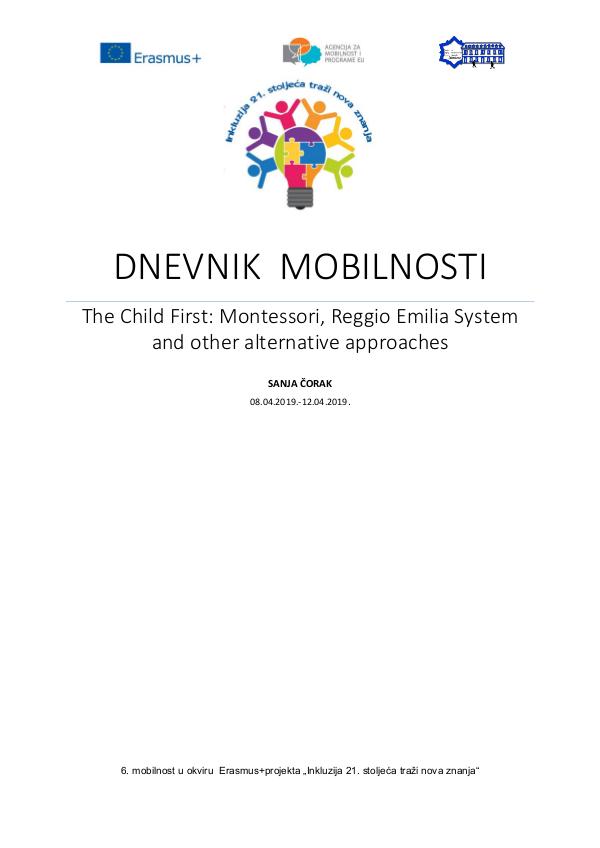 Dnevnik mobilnosti The child first