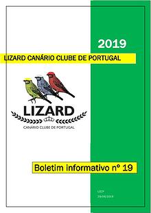 Boletim informativo do Lizard Canário Clube Português