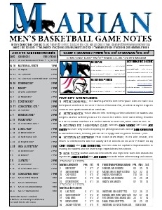 Men's Basketball Game Notes Volume 2