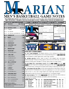 Men's Basketball Game Notes Volume 3