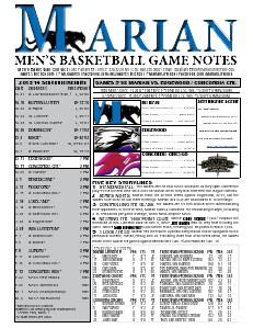 Men's Basketball Game Notes Volume 7
