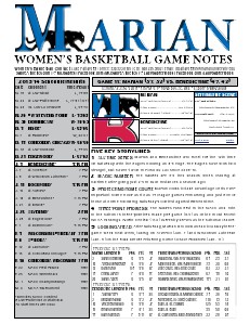 Women's Basketball Game Notes Volume 7