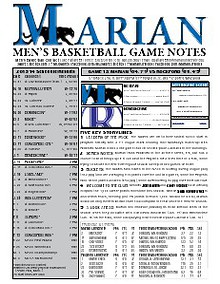 Men's Basketball Game Notes