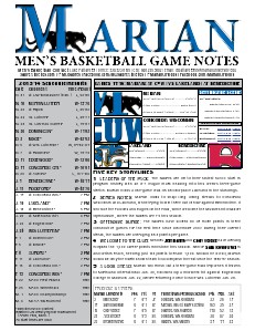 Men's Basketball Game Notes Volume 11