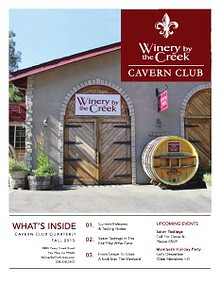 Winery By the Creek Caverne Society Quarterly