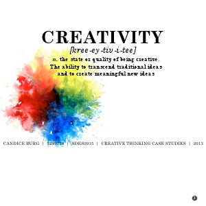 Personal Handbook of Creative Thinking Nov. 2013