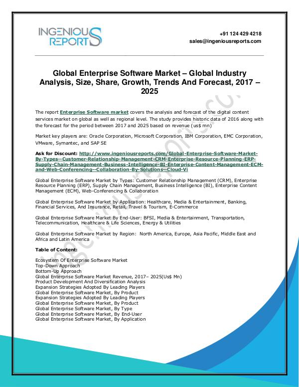 Global Market Opportunity Assessment Study Chatbots 2025. Enterprise Software