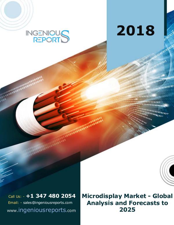 Micro Display Market Research Report & Global Forecast 2025 Microdisplay Market Research Report 2018