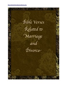 Bible Verses on Marriage & Divorce 1