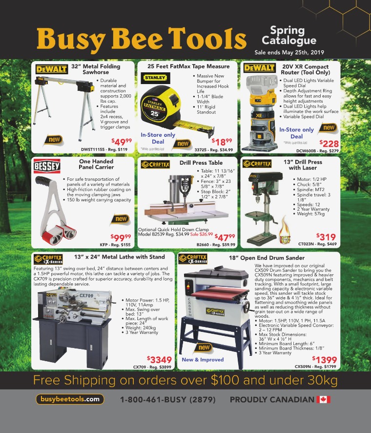 Busy Bee Tools 2019 Spring Catalogue