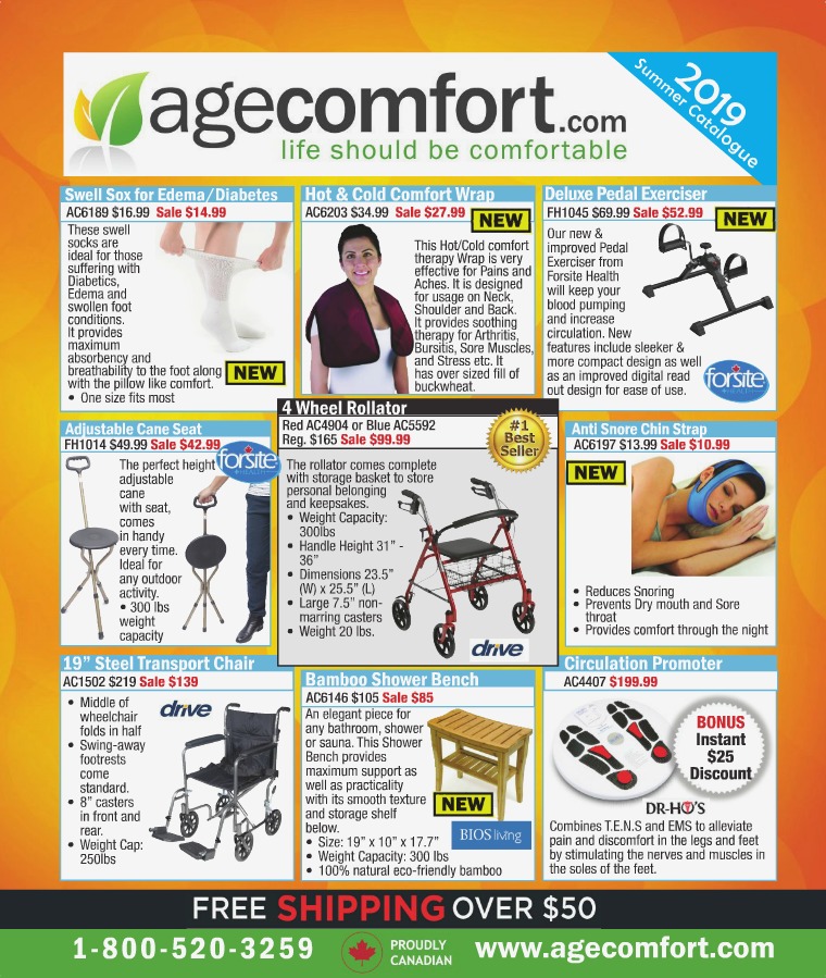 Age Comfort 2019 Summer Catalogue