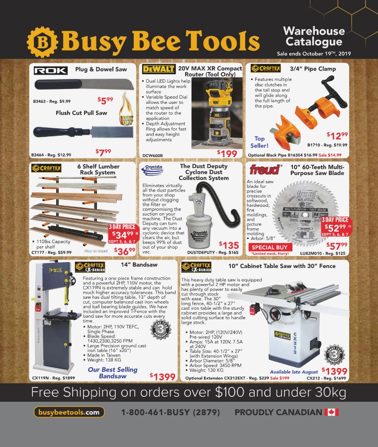 Busy Bee Tools 2019 Warehouse Catalogue