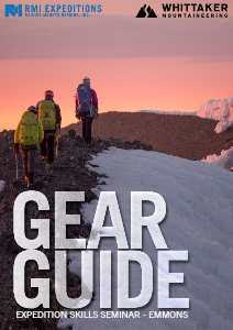 RMI and Whittaker Mountaineering Gear Guides Expedition Skills Seminar - Emmons