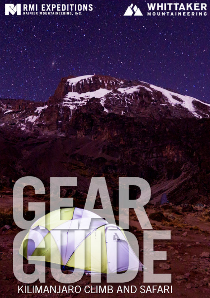 RMI and Whittaker Mountaineering Gear Guides Kilimanjaro Climb and Safari Gear Guide