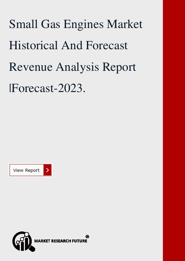 Small Gas Engines Market Revenue Report 2018 -2023