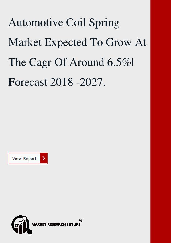 Market research Future Automotive Coil Spring Market  insight Report.