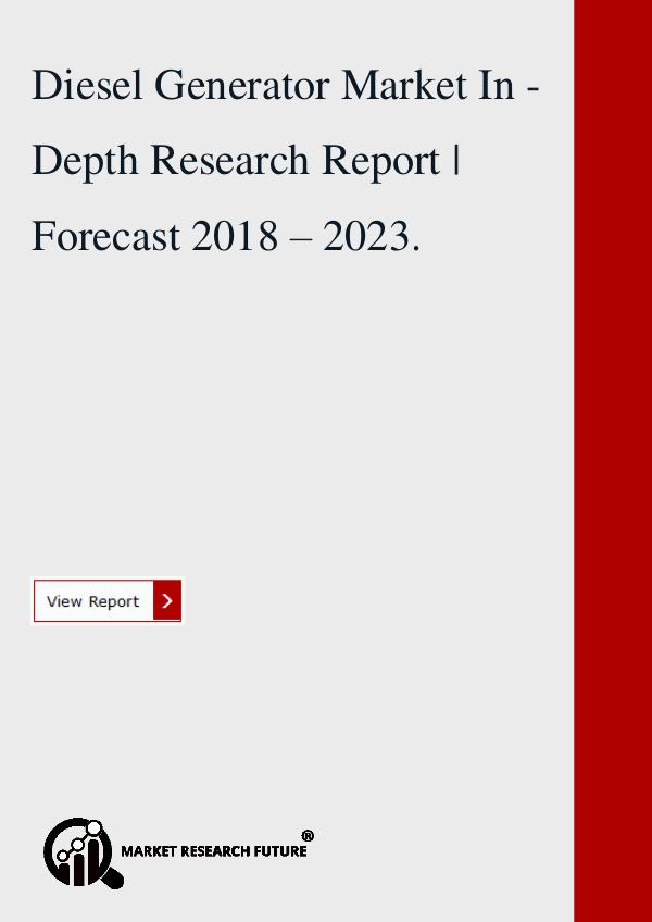 Market research Future Diesel Generator Market In - Depth Research Report