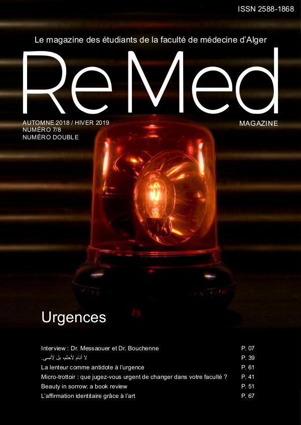 ReMed 2019 Urgences ReMed Magazine Numéro 7-8 (6)