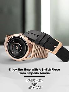 Enjoy The Time With A Stylish Piece From Emporio Armani