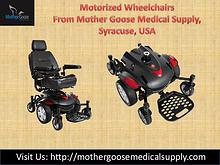Motorized Wheelchairs from Mother Goose Medical Supply, Syracuse, USA