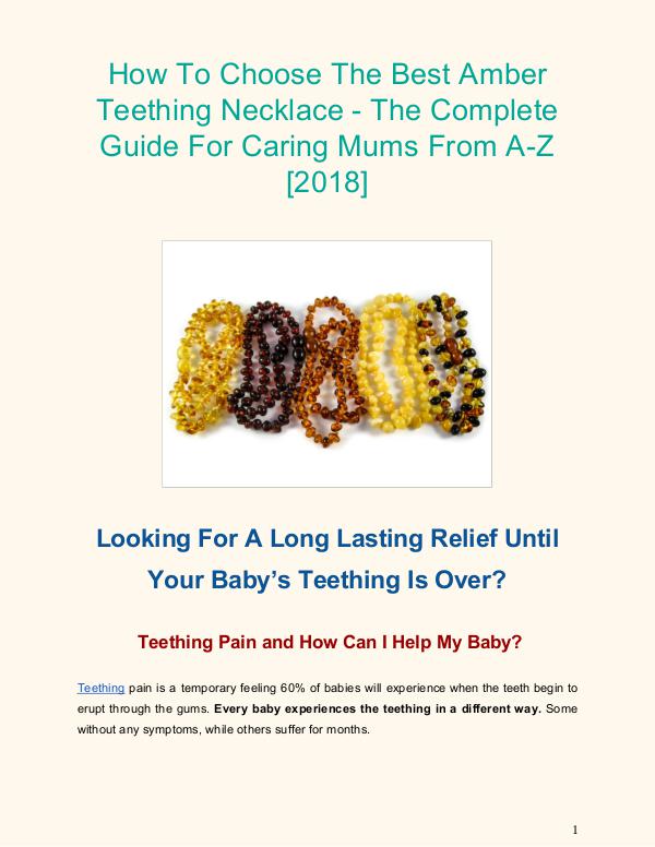 How To Choose The Best Amber Teething Necklace E-book_How To Choose The Best Amber Teething Neckl