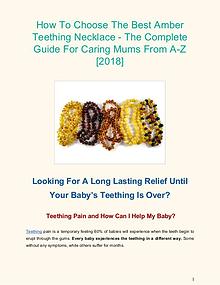 How To Choose The Best Amber Teething Necklace