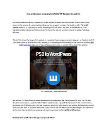 PSD to WordPress - How our WordPress web developers get it right
