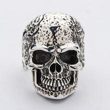 Silver Tough Skull Ring