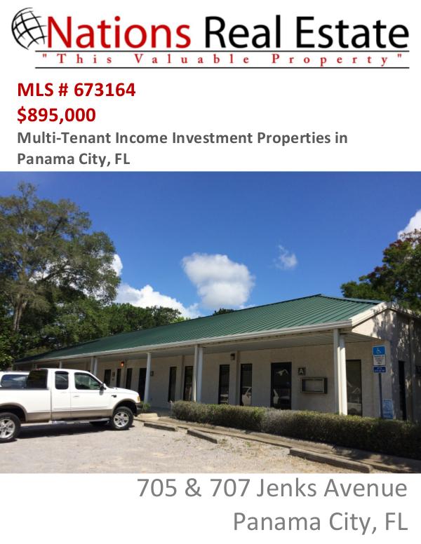 Nations Real Estate Portfolio of Properties 705 & 707 Jenks Avenue, Panama City, FL