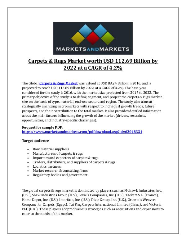 Chemicals and Materials Carpets & Rugs Market