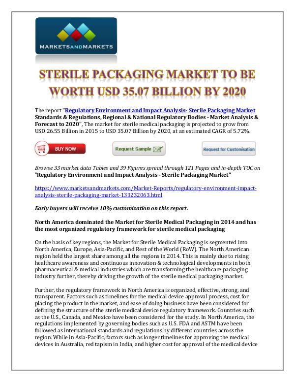 Sterile Packaging Market New