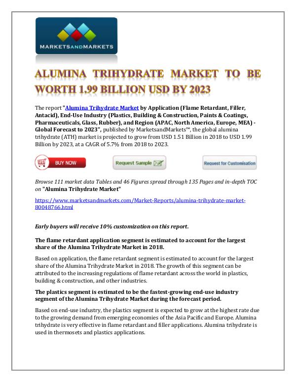 Alumina Trihydrate Market Article New